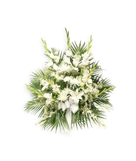 Corbeille blancheur élégante